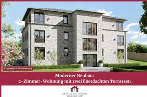 Moderner Neubau: 2-Zimmer-Wohnung mit zwei überdachten Terrassen