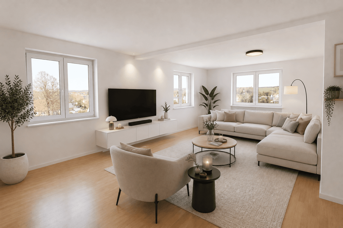 Frisch renovierte 3-4-Zimmer-Wohnung mit Balkon & Stellplatz - sofort bezugsfrei – 88605 Meßkirch – Bild 1 von 9