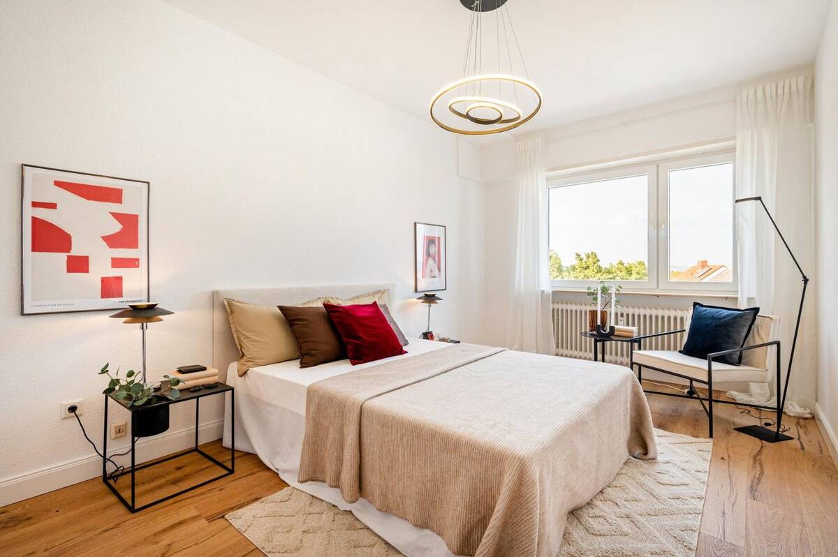 Frisch sanierte bezugsfreie 3 Zimmer Wohnung in Mannheim Feudenheim mit Loggia und Garage – 68259 Mannheim – Bild 1 von 9