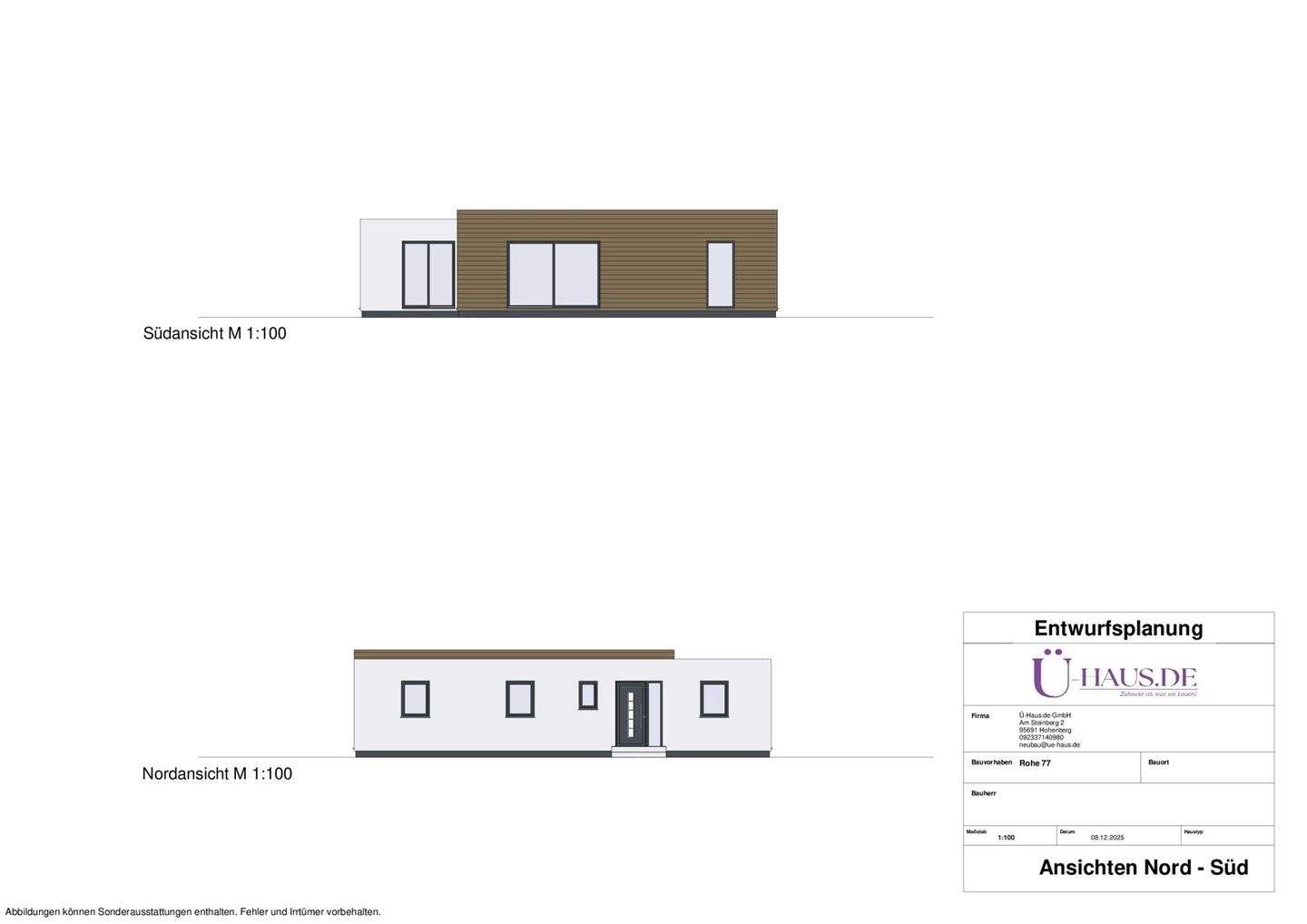 Rohe 77 - Moderner Bungalow in KfW 40, einzugsfertig, inkl. KfW40, Fundamente und Grundstück – Selb – Vorschaubild 9