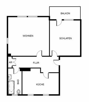Moderne 2,5 Zimmer-Wohnung mit Balkon – 45144 Essen – Vorschaubild 1