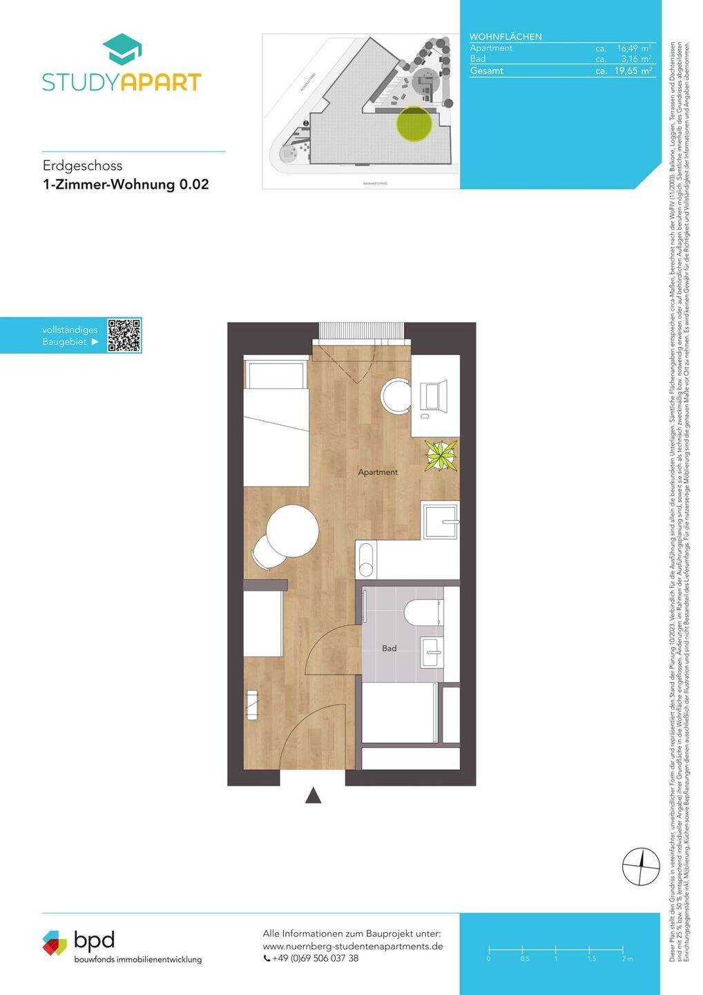 Top-Lage für Studierende – Apartment in Uni-Nähe I WE 0.02 – Nürnberg – Vorschaubild 2