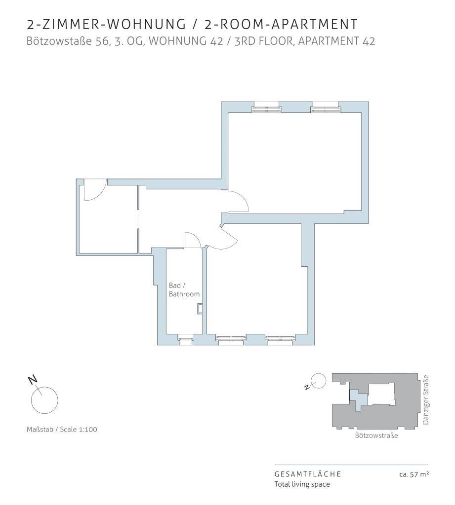 Vermietete 2-Zimmerwohnung als Kapitalanlage im Prenzlauer Berg – Berlin – Vorschaubild 5