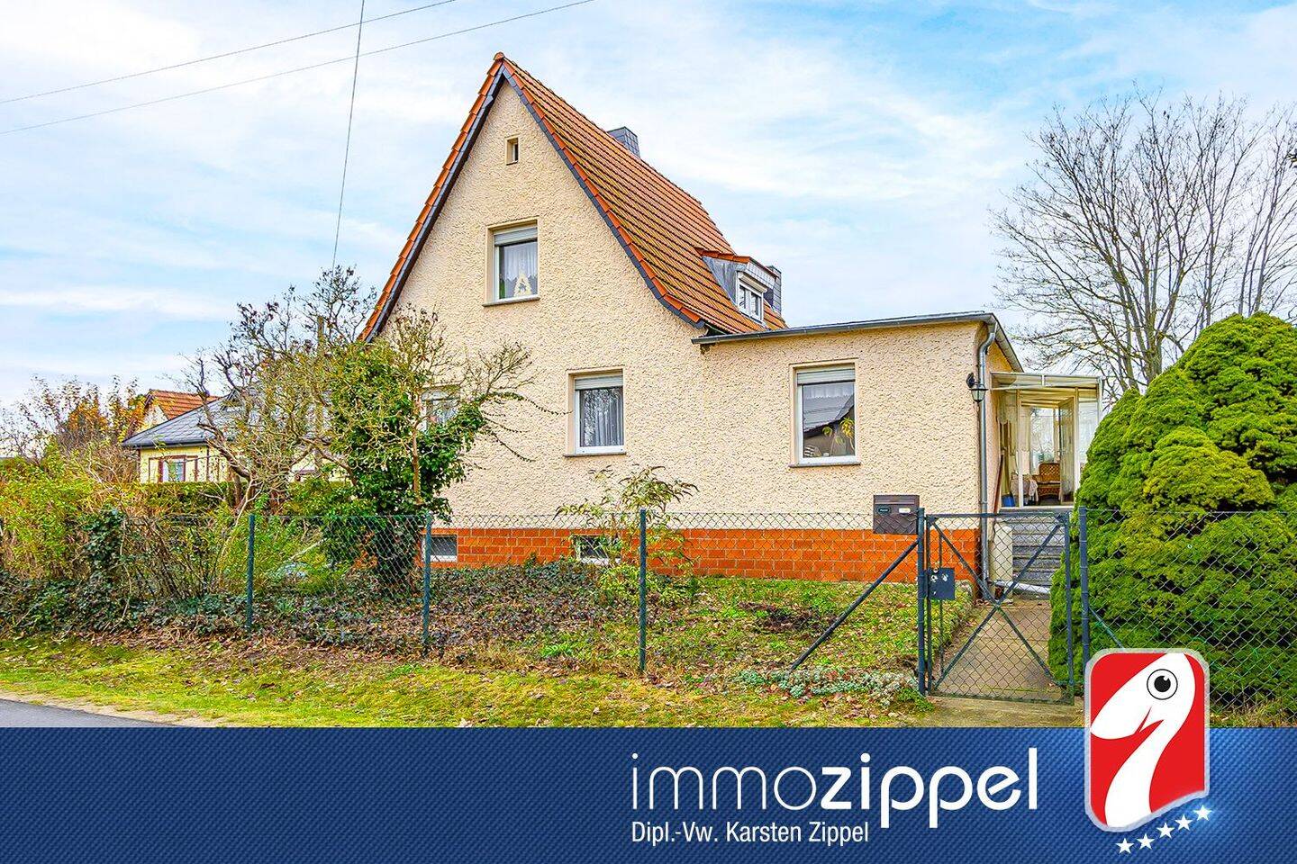Einfamilienhaus zur Modernisierung in Ladeburg: 5Zi, 124m² Wfl, ca. 621 m² Grst., Vollkeller – Bernau – Bild 1 von 9