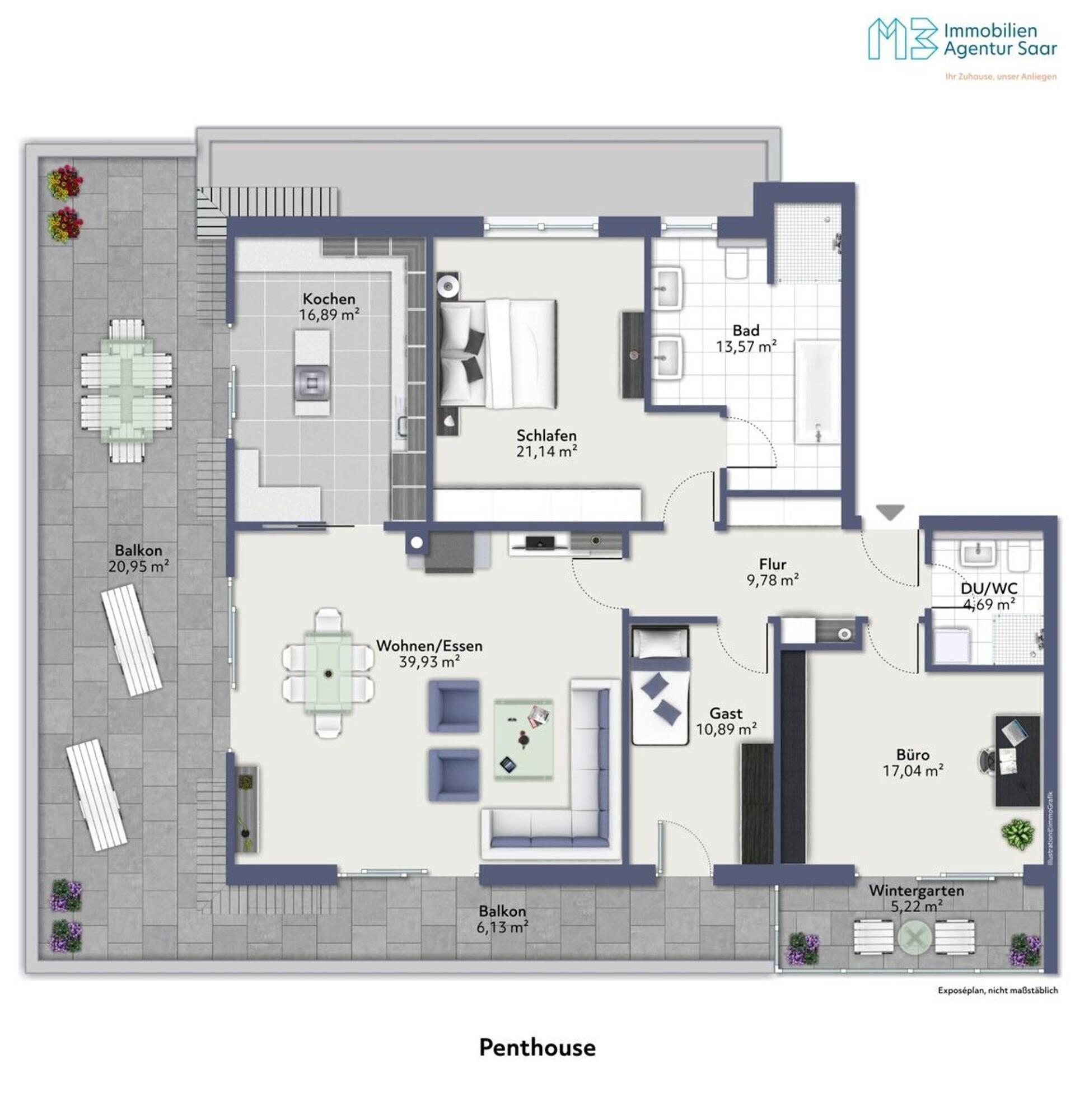 Terrassenwohnung in 66740 Saarlouis mit 167,23 m² kaufen