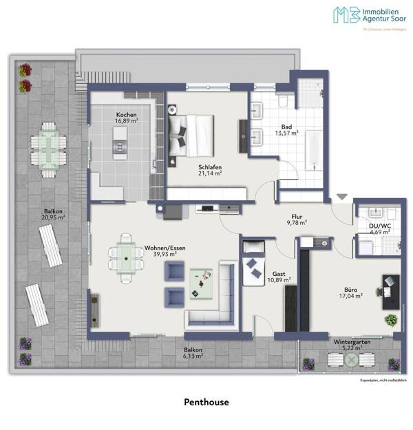 Terrassenwohnung in 66740 Saarlouis mit 167,23 m² kaufen