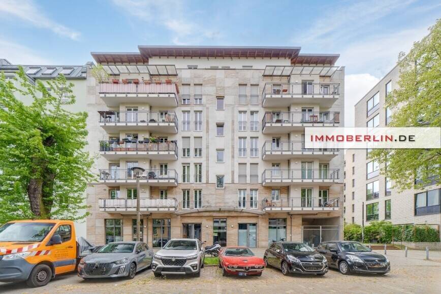 IMMOBERLIN.DE - Moderne Wohnung mit großer Südwestterrasse in ruhiger Citylage