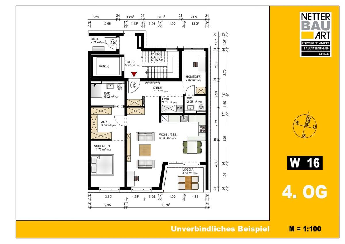 Fürth, Holzstr. 55, Whg. 16, moderne Neubauwohnung – 90763 Fürth – Bild 1 von 6
