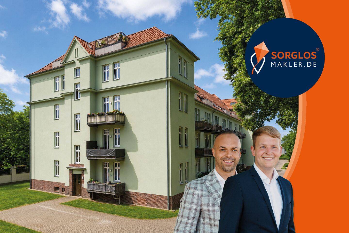 Attraktiv vermietete 4-Raum-Wohnung in denkmalgeschütztem Wohnensemble