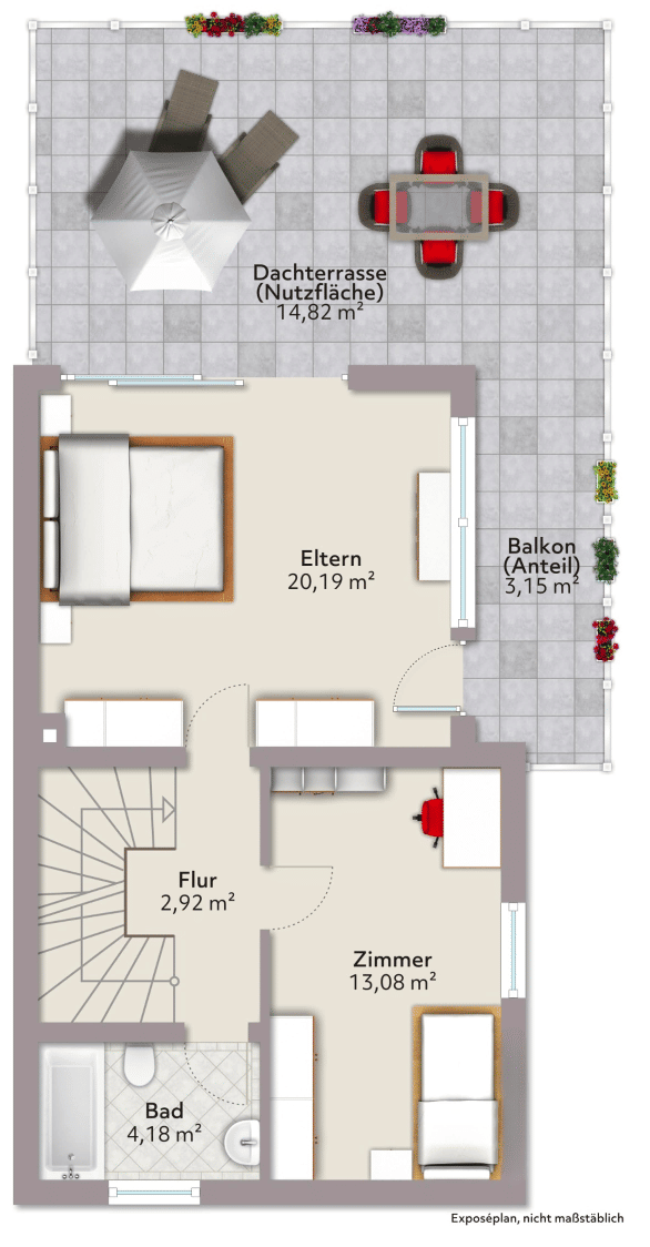 Sanierte Doppelhaushälfte 105qm Garage & Terrasse – Stieghorst – Bielefeld – Vorschaubild 2