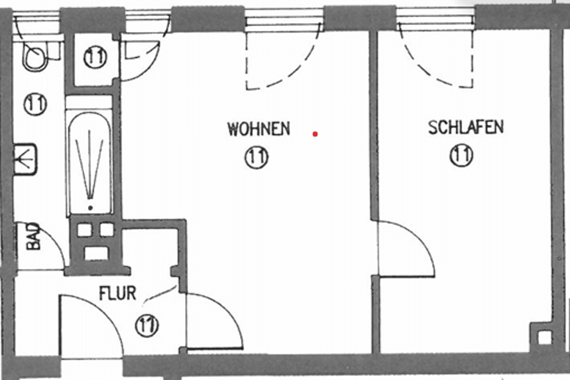 Etagenwohnung in 86150 Augsburg mit 40 m² kaufen
