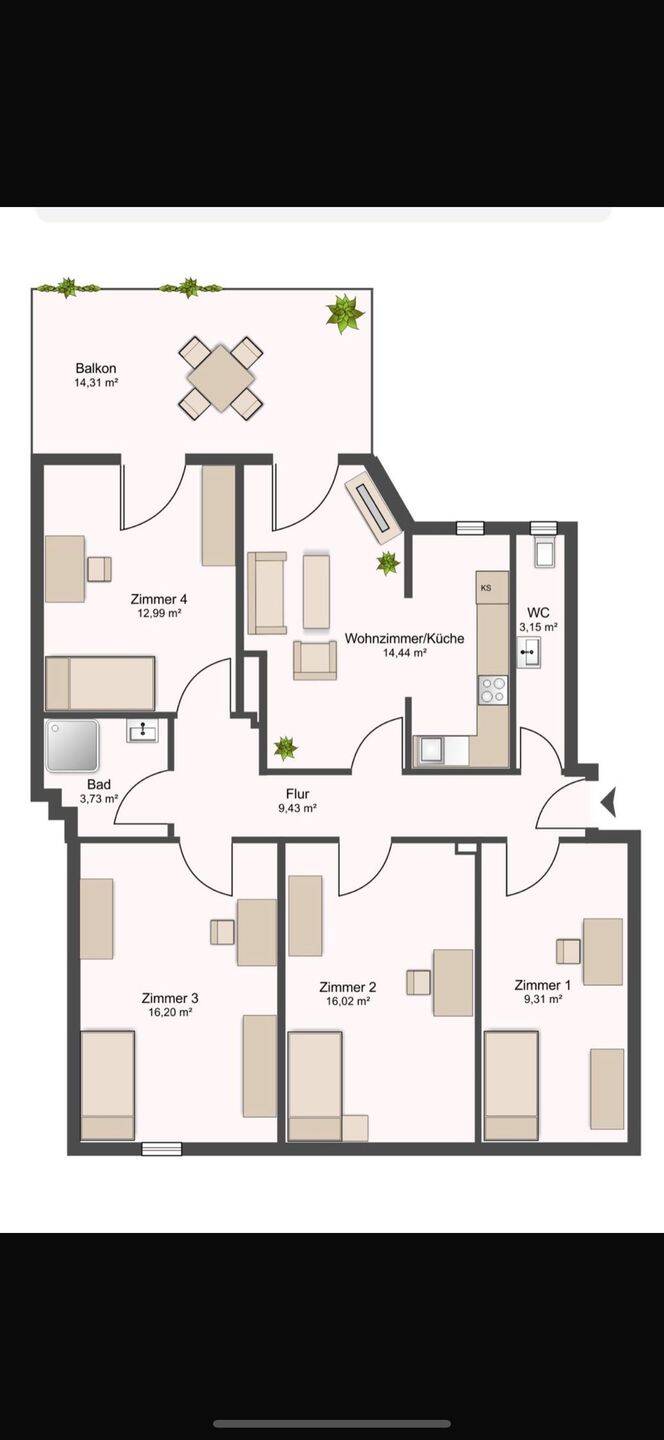 Stilvolle Altbauwohnung mit Balkon und eigenem Hof – Wohnen mit Charme und Charakter in Nürnberg – Nürnberg – Vorschaubild 7