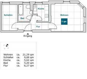 Schicke 2-Zimmer-Wohnung in der Johannesvorstadt! – 99086 Erfurt – Vorschaubild 2