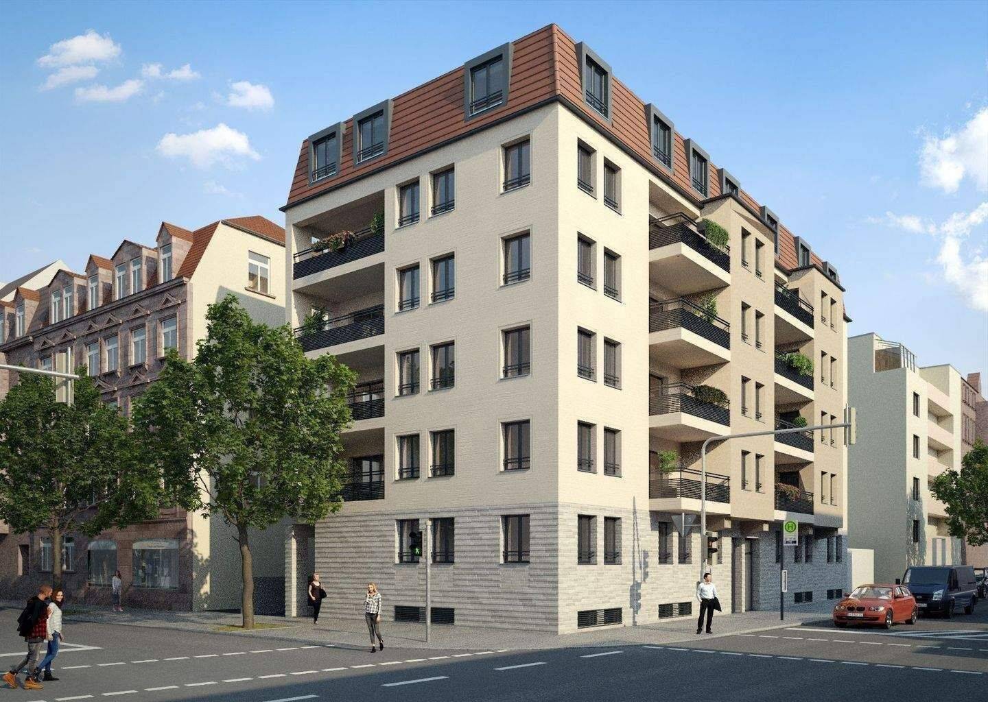Große Mansardenwohnung mit Dachterrasse - Nähe U-Bahn, großer Balkon, Top Infrastruktur, Rohbau fast fertig – Nürnberg – Vorschaubild 3