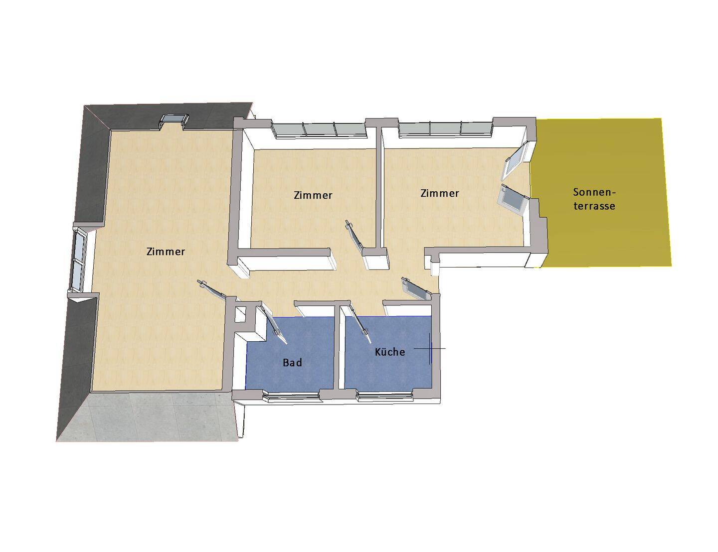 IMMOBERLIN.DE - Herrliche Aussichten! Dachgeschosswohnung mit privater Sonnenterrasse & Stellplatz – Berlin – Vorschaubild 9