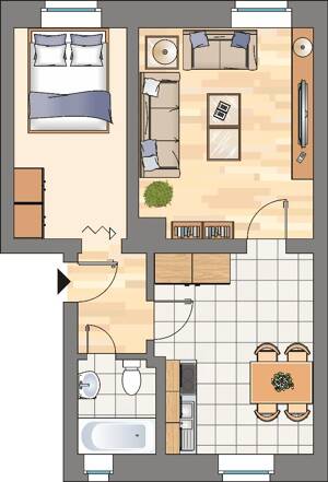 2-Zimmer-Wohnung in Bochum Riemke – 44807 Bochum – Vorschaubild 3