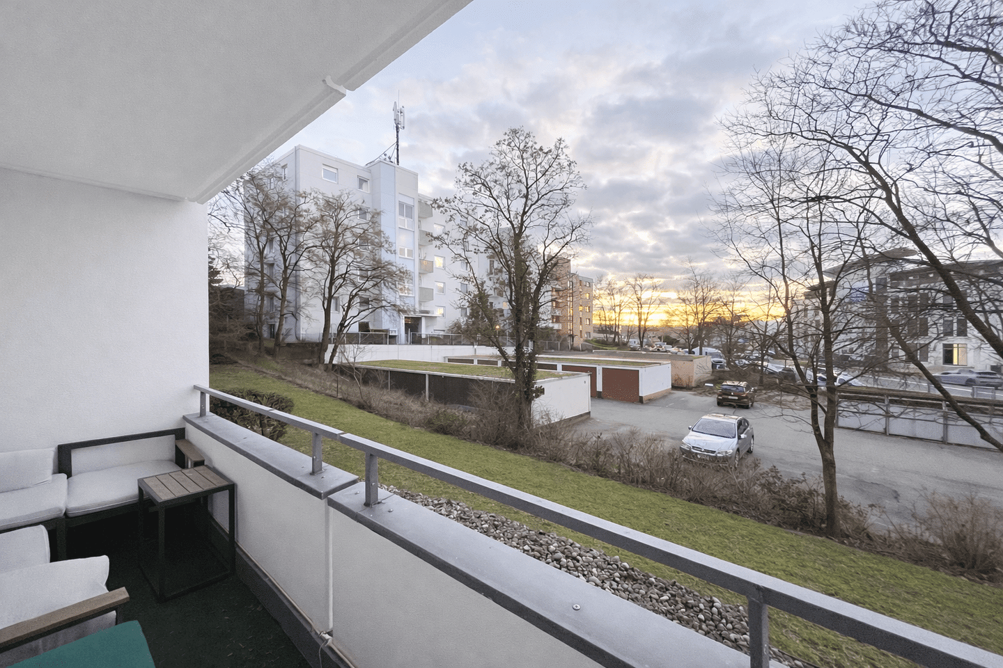 West-Balkon für sonnige Abendstunden