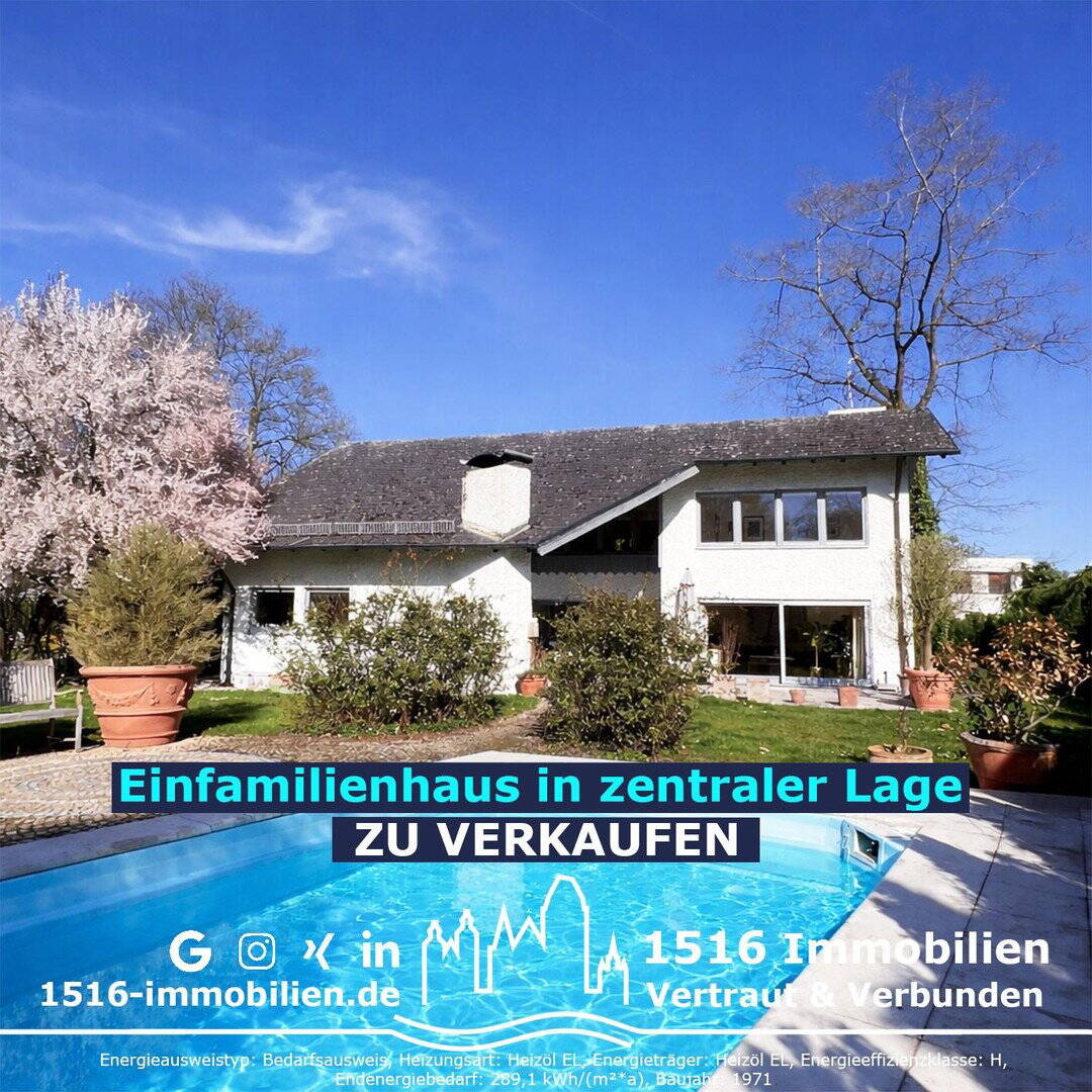 Villa in Top-Lage mit Pool & großem Garten