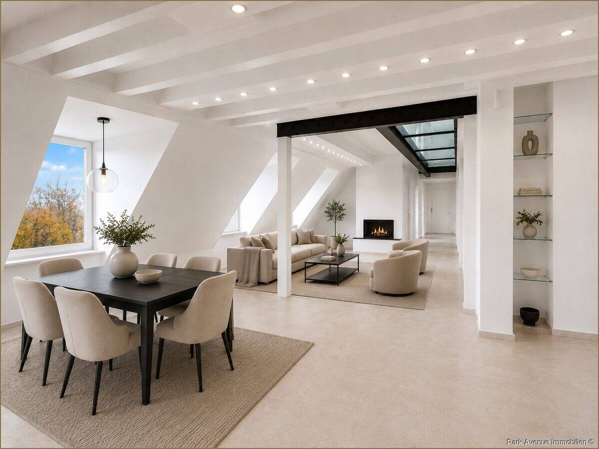 1 Home - 2 Options. Penthouse mit Blick über den Herzogpark - Mit separierbarer Einheit für Homeoffice oder Studio. – München – Vorschaubild 6