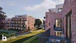 3-Zimmer-Wohnung im 1.OG mit offenem Wohn-Essbereich - Balkon zur Parkseite (D08)