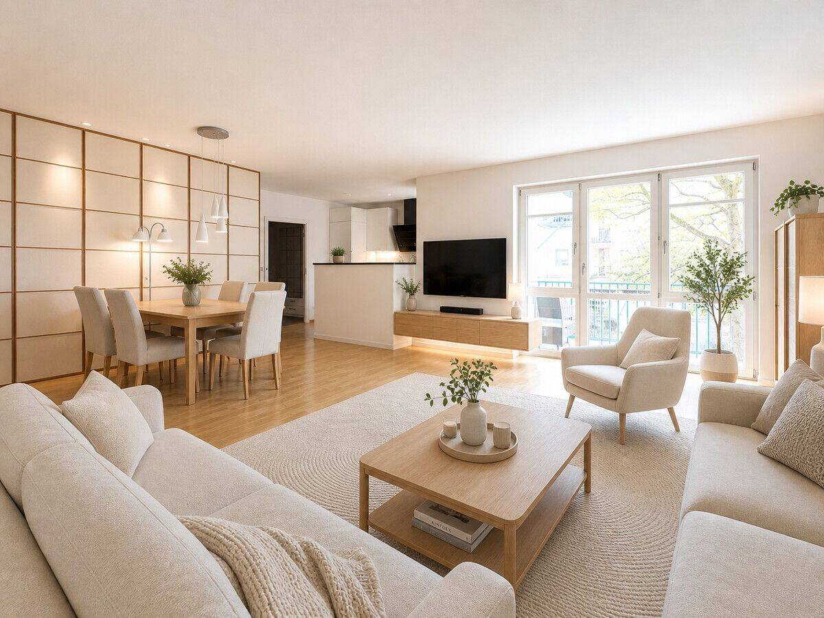Zwischen Isar und Kolumbusplatz: Ruhige 3-Zimmer-Wohnung mit 3 Balkonen