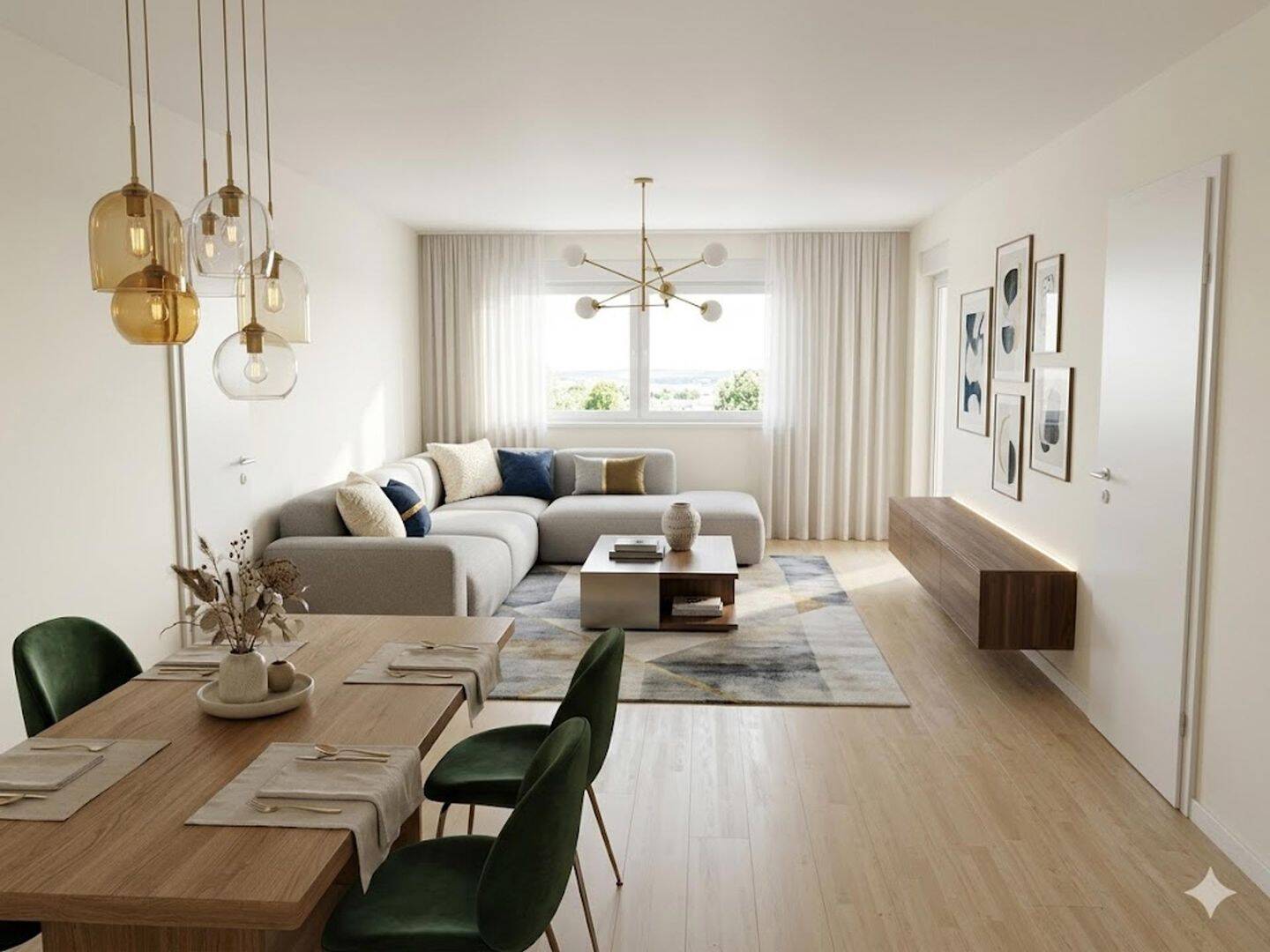 Schöne helle 4-Zimmer Wohnung mit großem Balkon & Weitblick in Neuperlach – München – Vorschaubild 4
