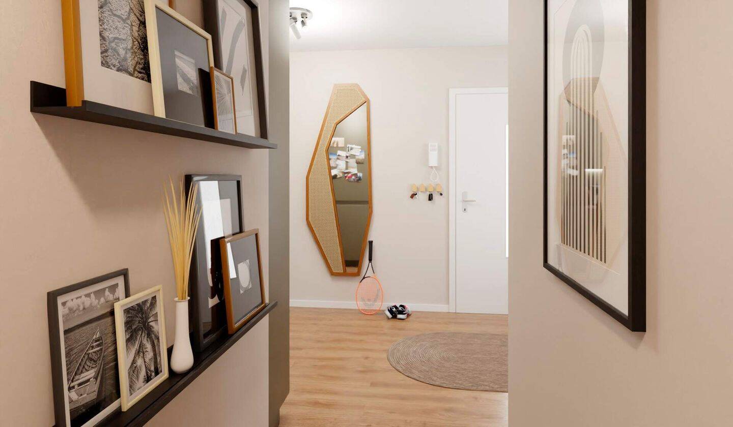 1-Zimmer-Wohnung mit Balkon – Düsseldorf – Vorschaubild 2