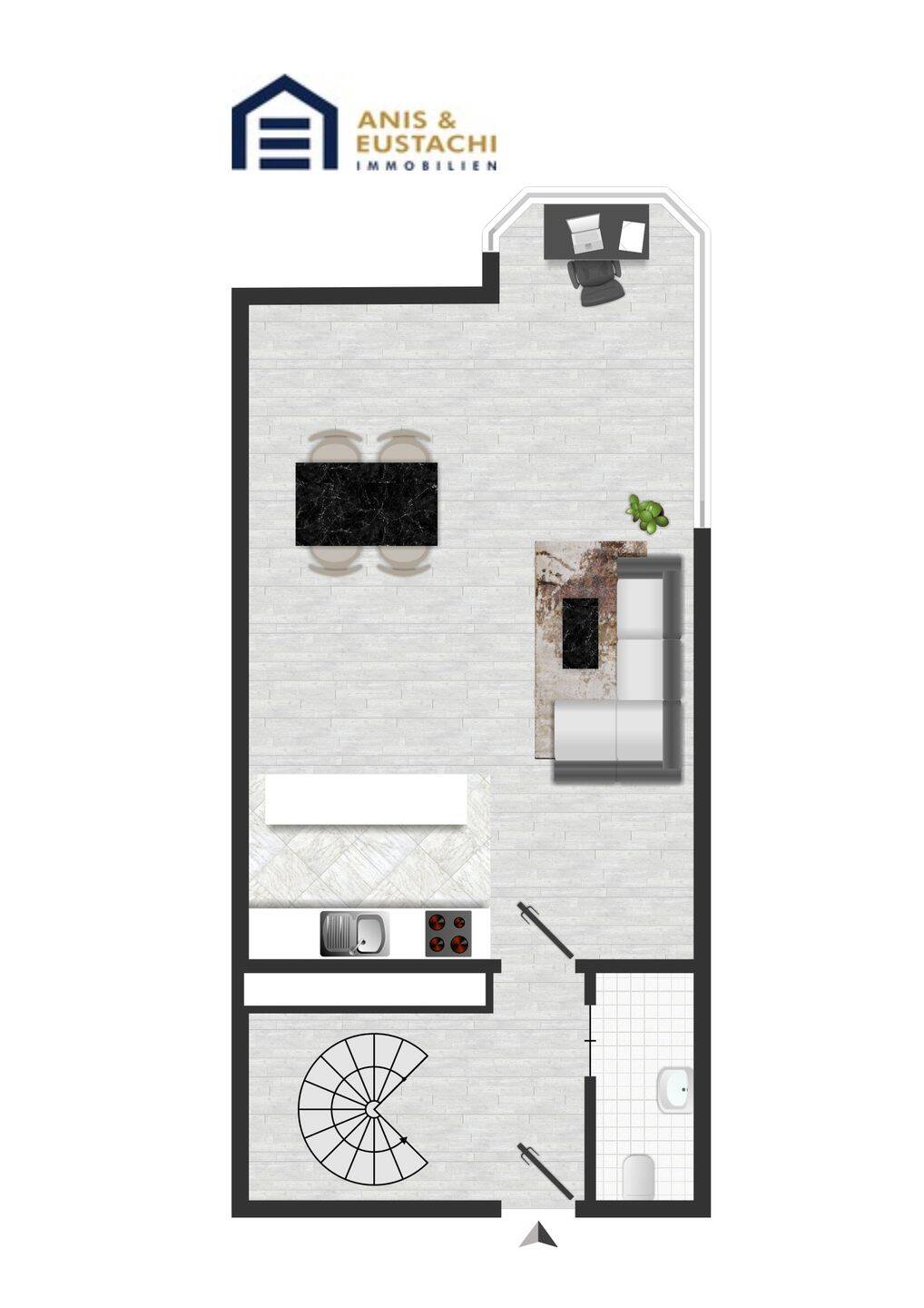 Stadtleben pur: großzügige 2-Zimmer Wohnung auf zwei Ebenen – Mannheim – Vorschaubild 9
