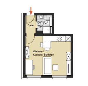 KAPITALANLAGE! 1-Zimmer Wohnung zu verkaufen ( WE 1 ) – 50676 Köln – Vorschaubild 3