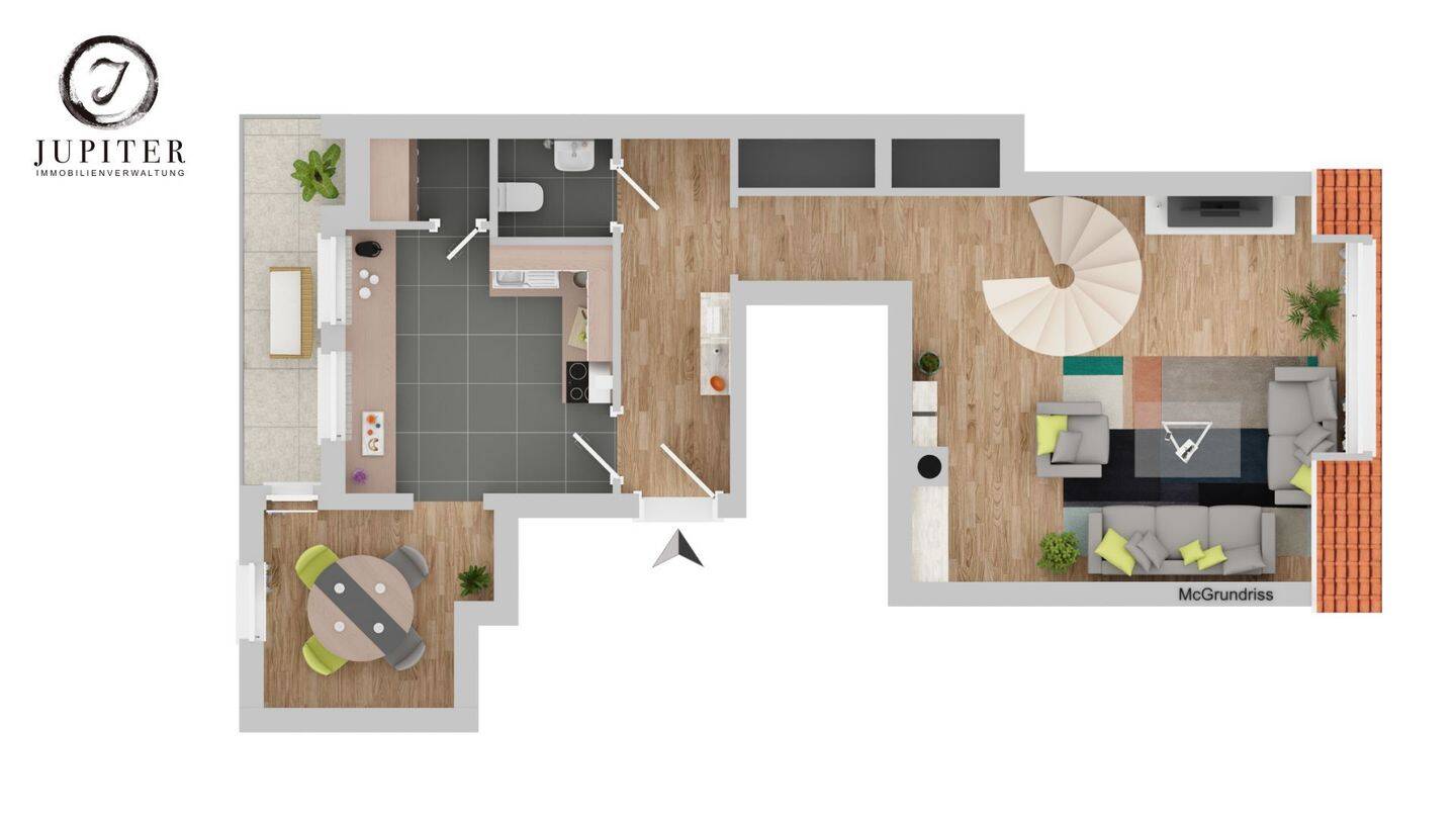 Hornschuchpromenade - 2,5-Zi | Maisonette | EBK | Galerie – Fürth – Vorschaubild 9