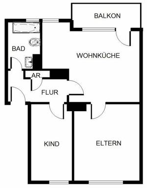 2-Zimmer- Wohnung in Köln! – 51149 Köln – Vorschaubild 2