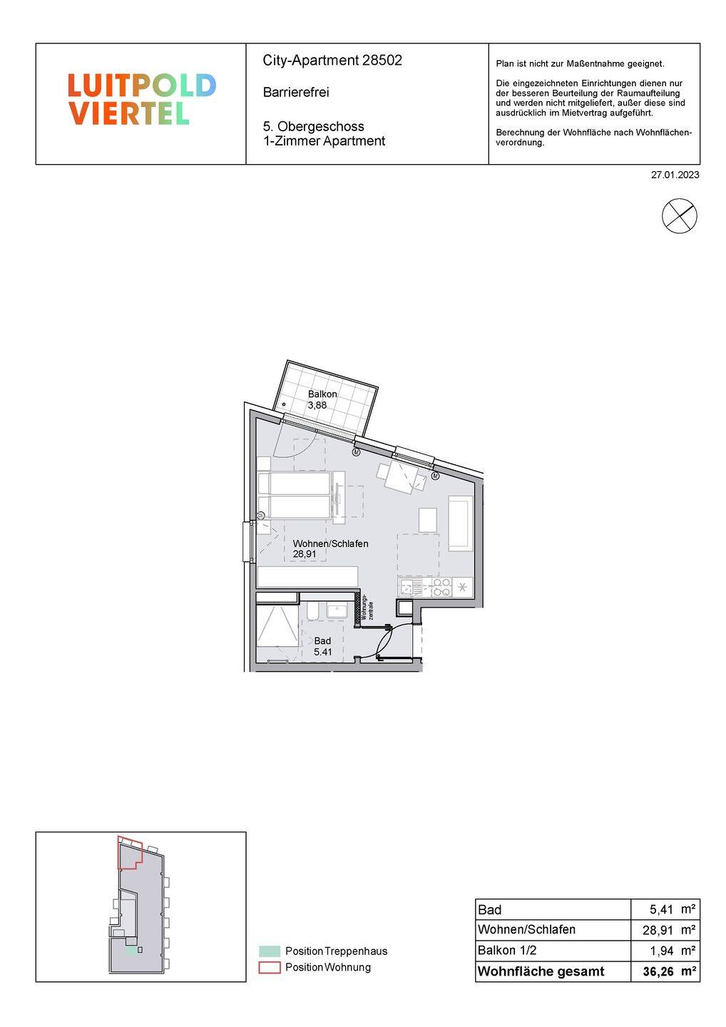 1-Zimmer City-Apartments mit Balkon im Luitpoldviertel – Nürnberg – Vorschaubild 2