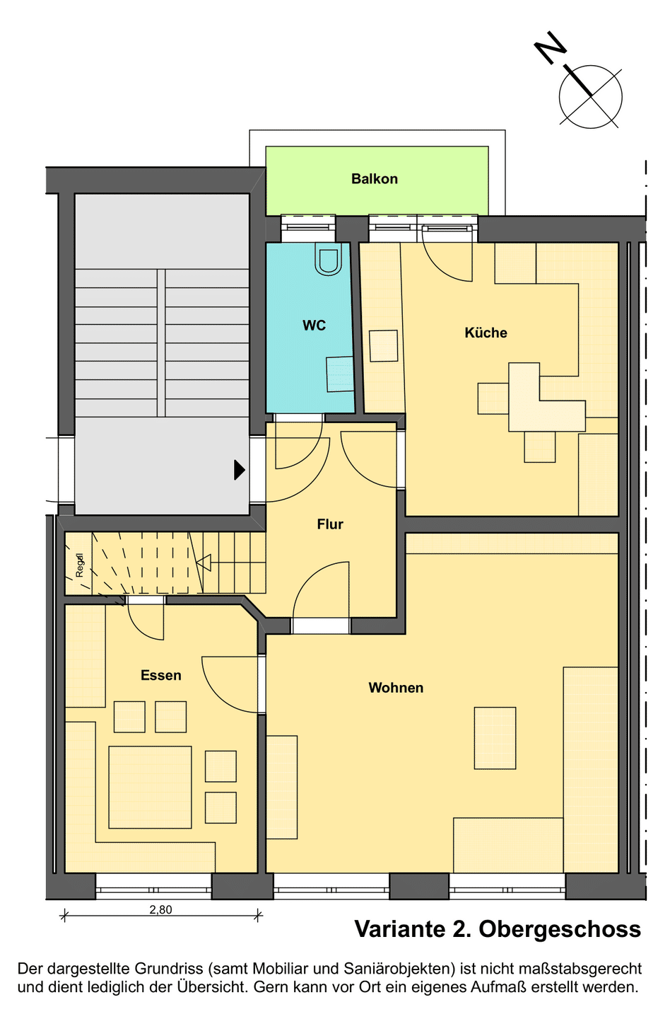 sehr gepflegte 4-Raum-Wohnung mit 104m² Wohnfläche in guter Lage – Dresden – Vorschaubild 9