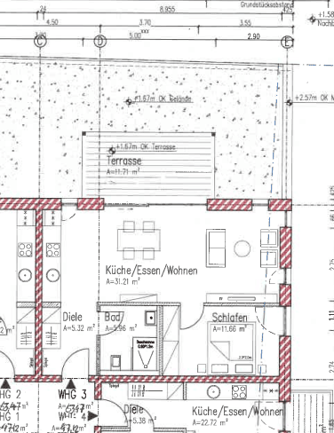 Helle altersgerechte Wohnung im KFW 40 Energiesparhaus Nähe Porta Nigra – Trier – Vorschaubild 3