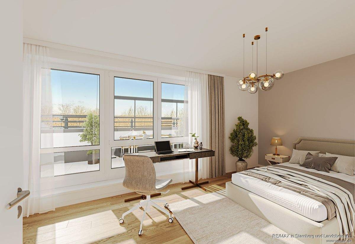 Stilvoll Wohnen! 2 Terrassen, Weitblick i. d. Isarauen, Raumhöhe > 3 m, Aufzug, großzügig, hell – München – Vorschaubild 8