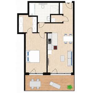 KAPITALANLEGER AUFGEPASST! SEHR GUT VERMIETBARE 2-ZIMMER NEUBAUWOHNUNG / ERSTBEZUG – 90763 Fürth – Vorschaubild 2
