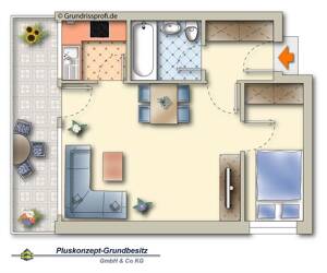 2 Zimmer Apartment ideal für BW-Soldaten
