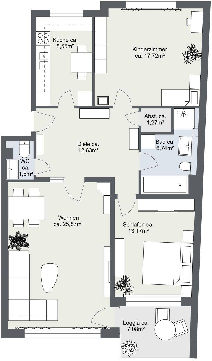 Endlich Marienthal! Schöne 3 Zimmer-Wohnung mit TG-Platz – Hamburg – Vorschaubild 8