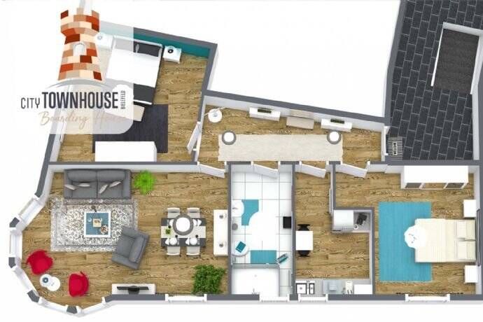 Neu : City Townhouse Bielefeld Boarding House - die erste Adresse für stilvolles Wohnen auf Zeit ::: – Bielefeld – Vorschaubild 2