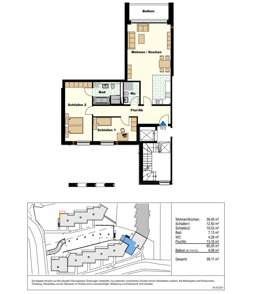 *** NEU - Exklusive 3-Zimmer-Neubau-Wohnung mit Fahrstuhl und TG in den HH-Elbvororten *** – Hamburg – Vorschaubild 3