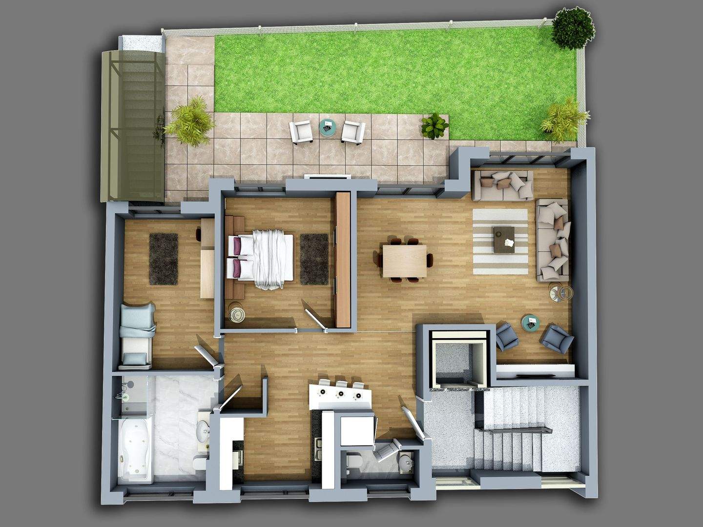 Luxuriöse Neubauwohnung im EG in Nürnberg – Hochwertige Ausstattung mit Garten – Nürnberg – Vorschaubild 5