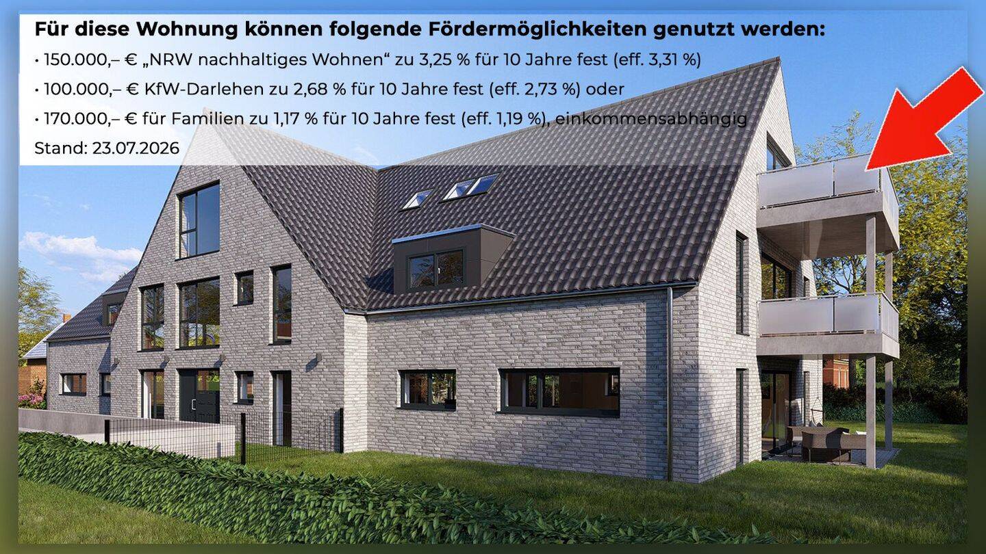 Besonderes Wohnerlebnis im Dachgeschoss - mit Balkon und Stil