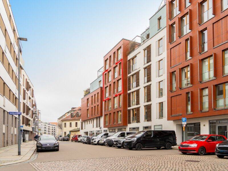 Wilsdruffer Vorstadt - exklusive 4-Zimmerwohnung mit Kamin und traumhaftem Weitblick