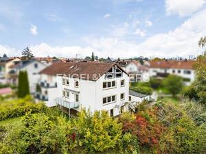 Wohnen & Arbeiten mit unverbaubarem Naturblick - Zweifamilienhaus mit Halle