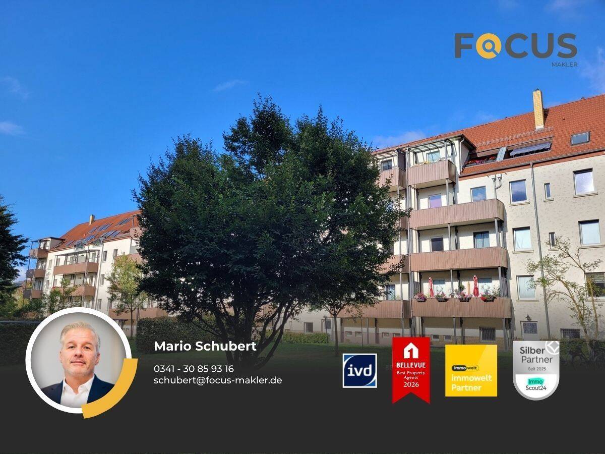 Wahren - ansprechende Familienwohnung mit Balkon im Wohnpark am Auensee – 4159 Leipzig – Bild 1 von 9