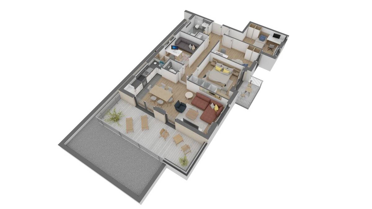 Attraktive 5,5 Zimmer-Wohnung im DG mit Dachterrasse und Balkon – 63075 Offenbach am Main – Bild 1 von 6