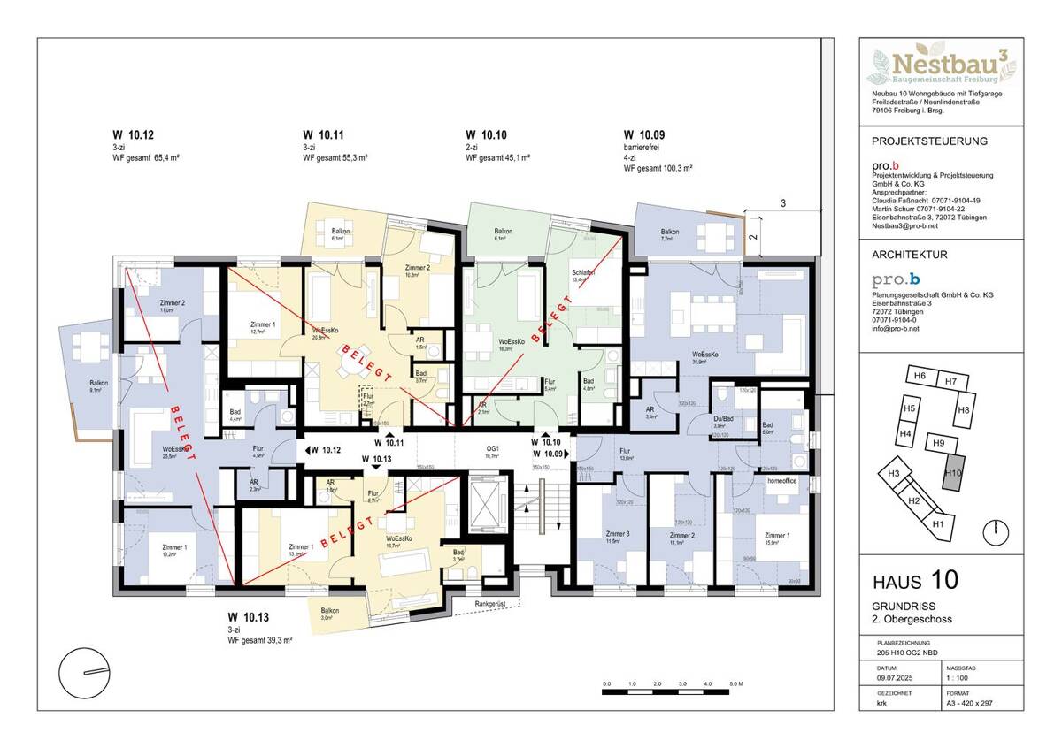 KfW-Förderung möglich - WE 10.09 - Gemeinschaftlich bauen und wohnen zum Selbstkostenpreis = OHNE PROVISION – 79106 Freiburg im Breisgau – Bild 1 von 9