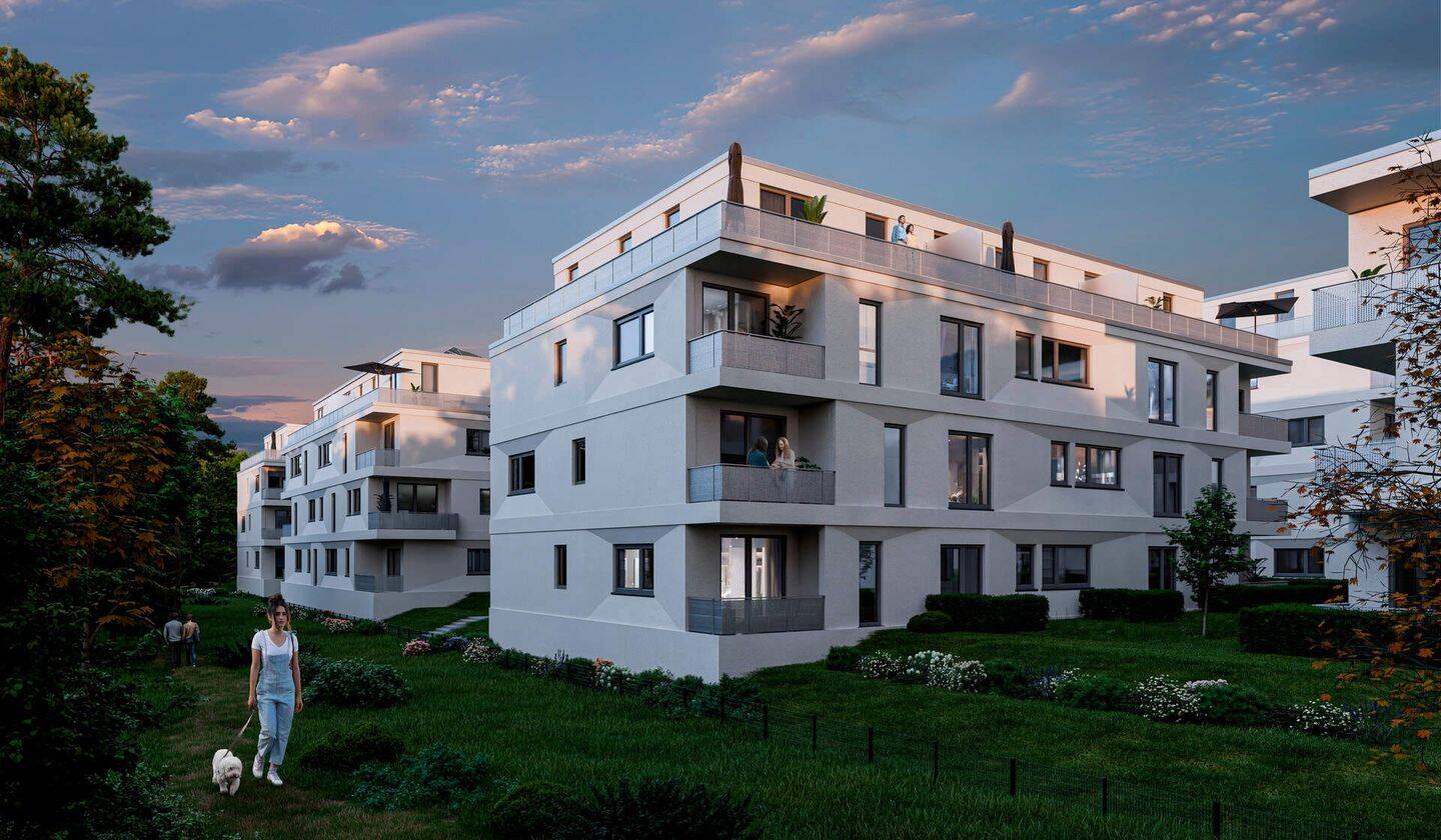 Eigentumswohnung mit großer Dachterrasse im Waldpanorama