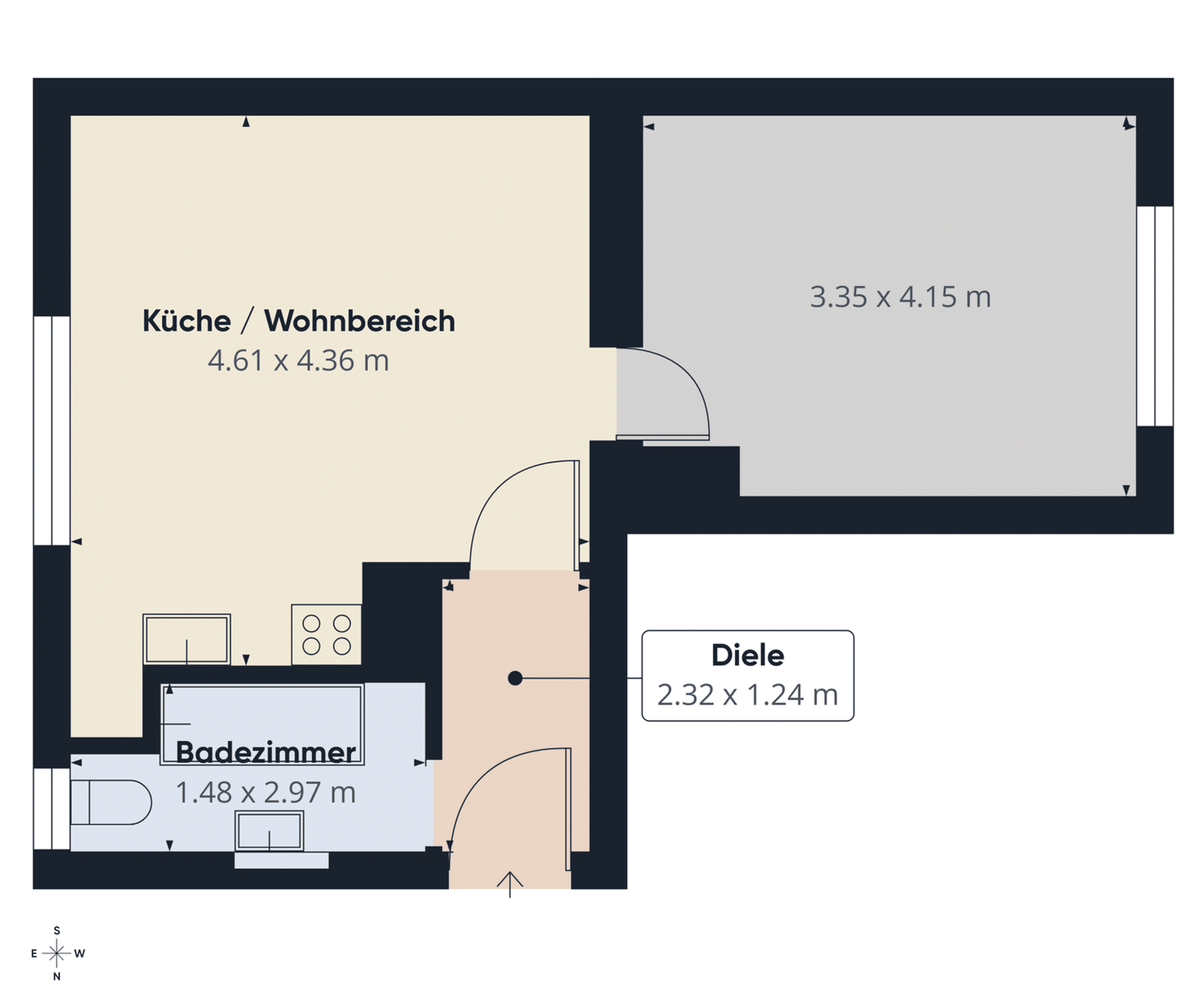 Dachgeschosswohnung in 86199 Augsburg mit 39,46 m² kaufen
