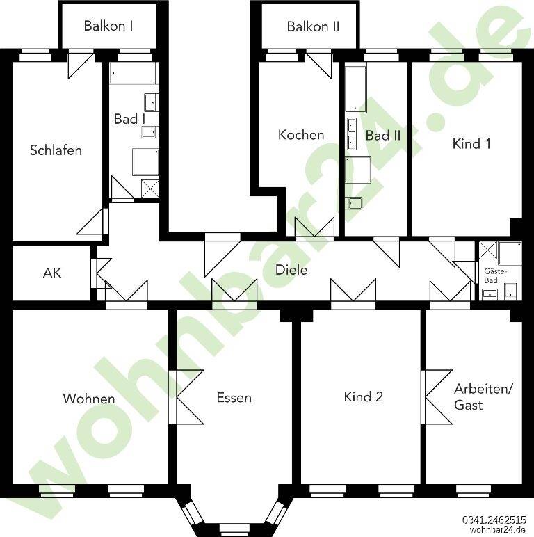 [] waldstraßenviertel [] 6-raum [] ganze gründerzeit-etage [] altbaucharme [] stellplatz [] – Leipzig – Vorschaubild 3